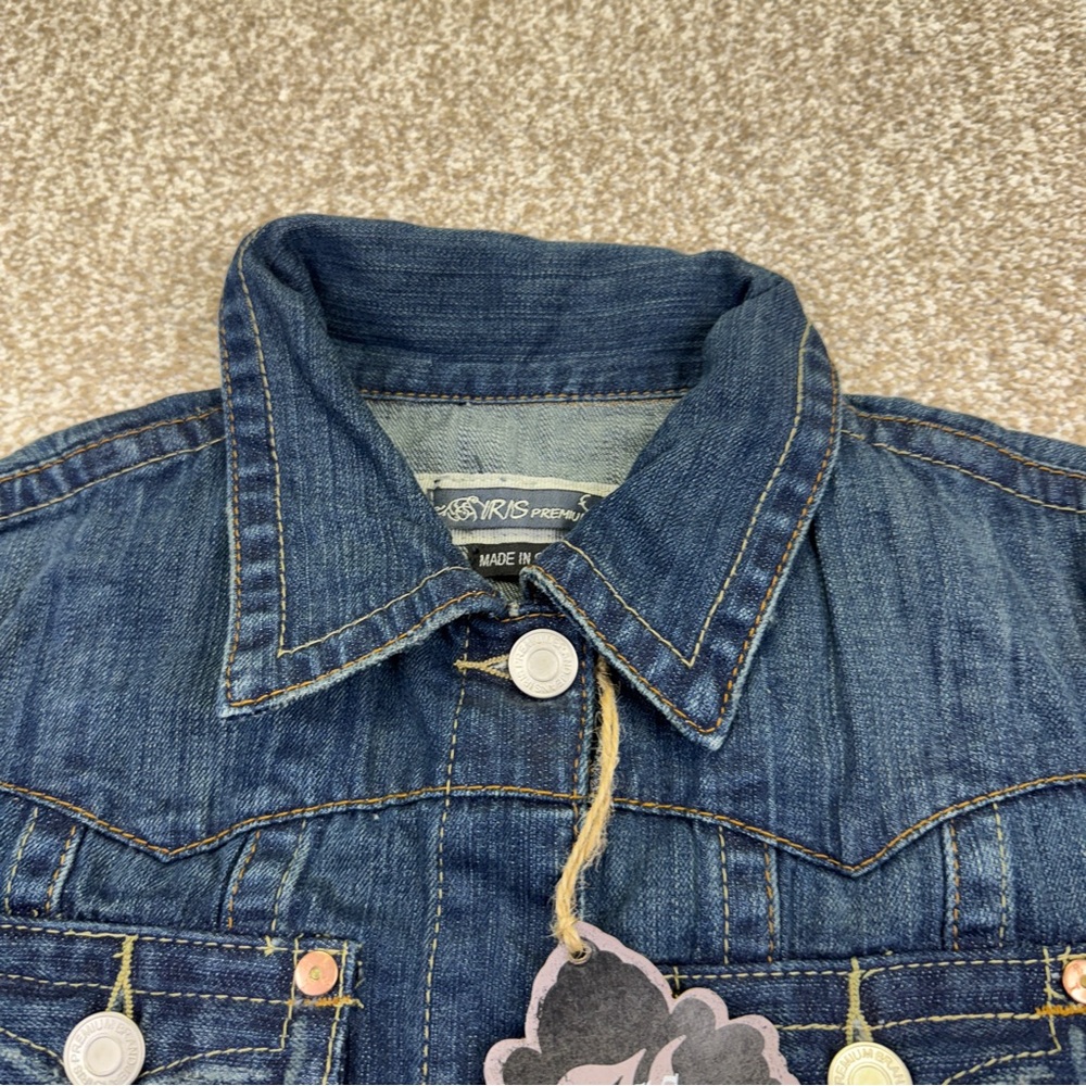 NEW Iris Dark Blue Jean Jacket Womens size 3XL - Picture 4 of 16
